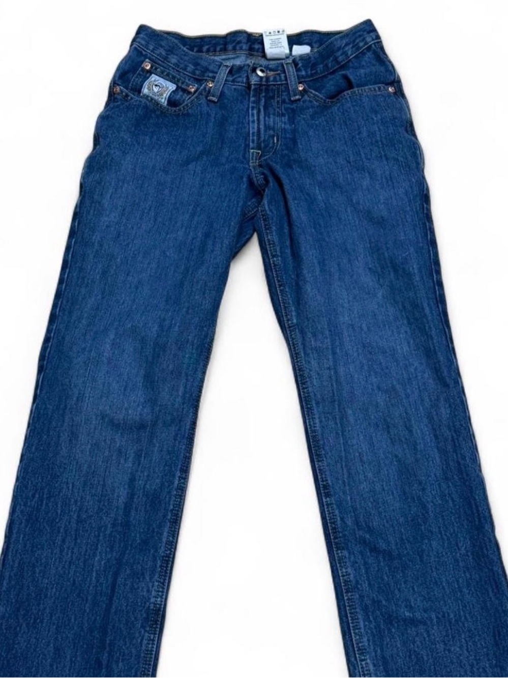 Cinch Men’s Straight Jeans in Dark Blue Denim
